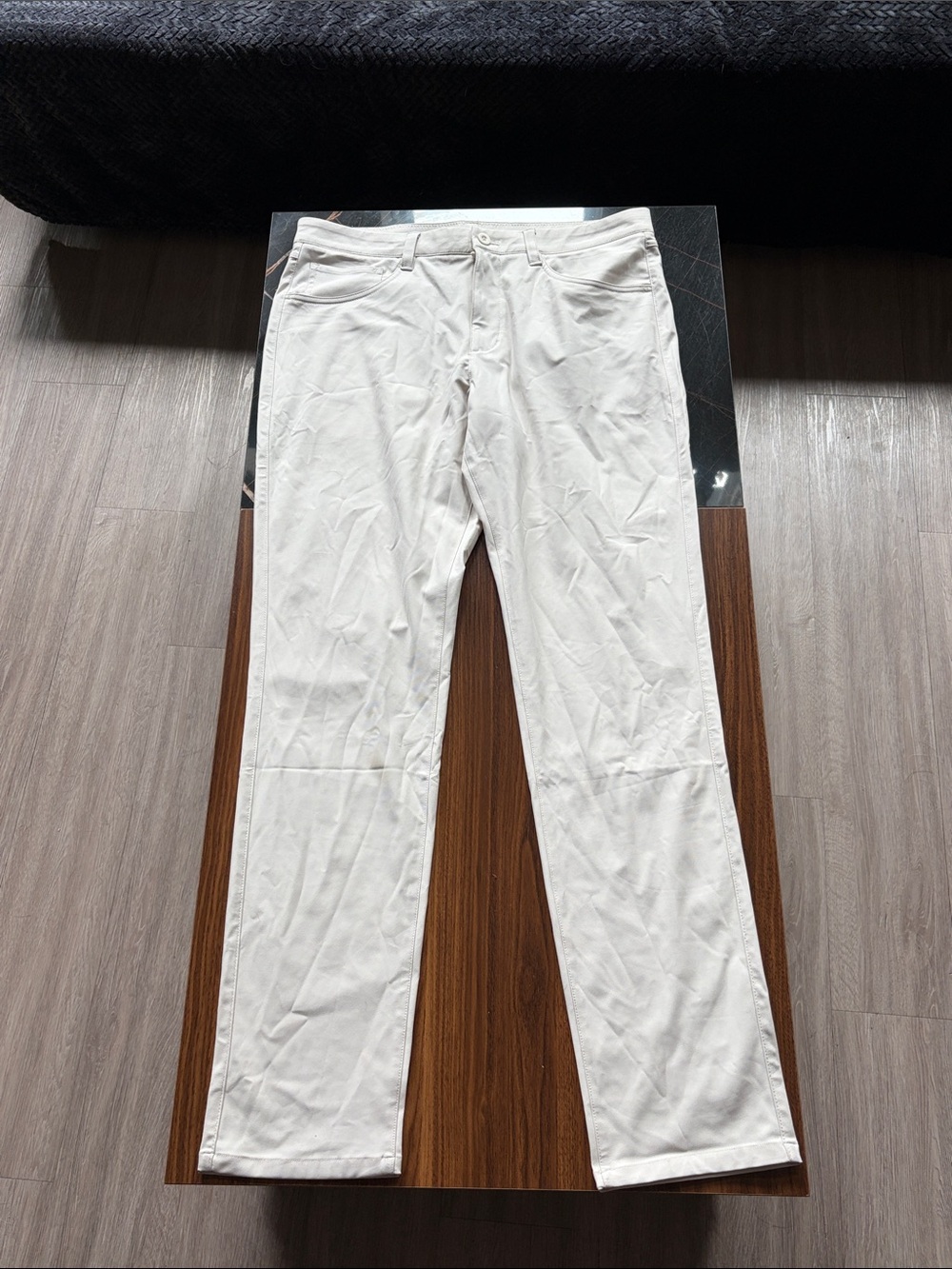 90 Degree By Reflex White Straight-Leg Pants